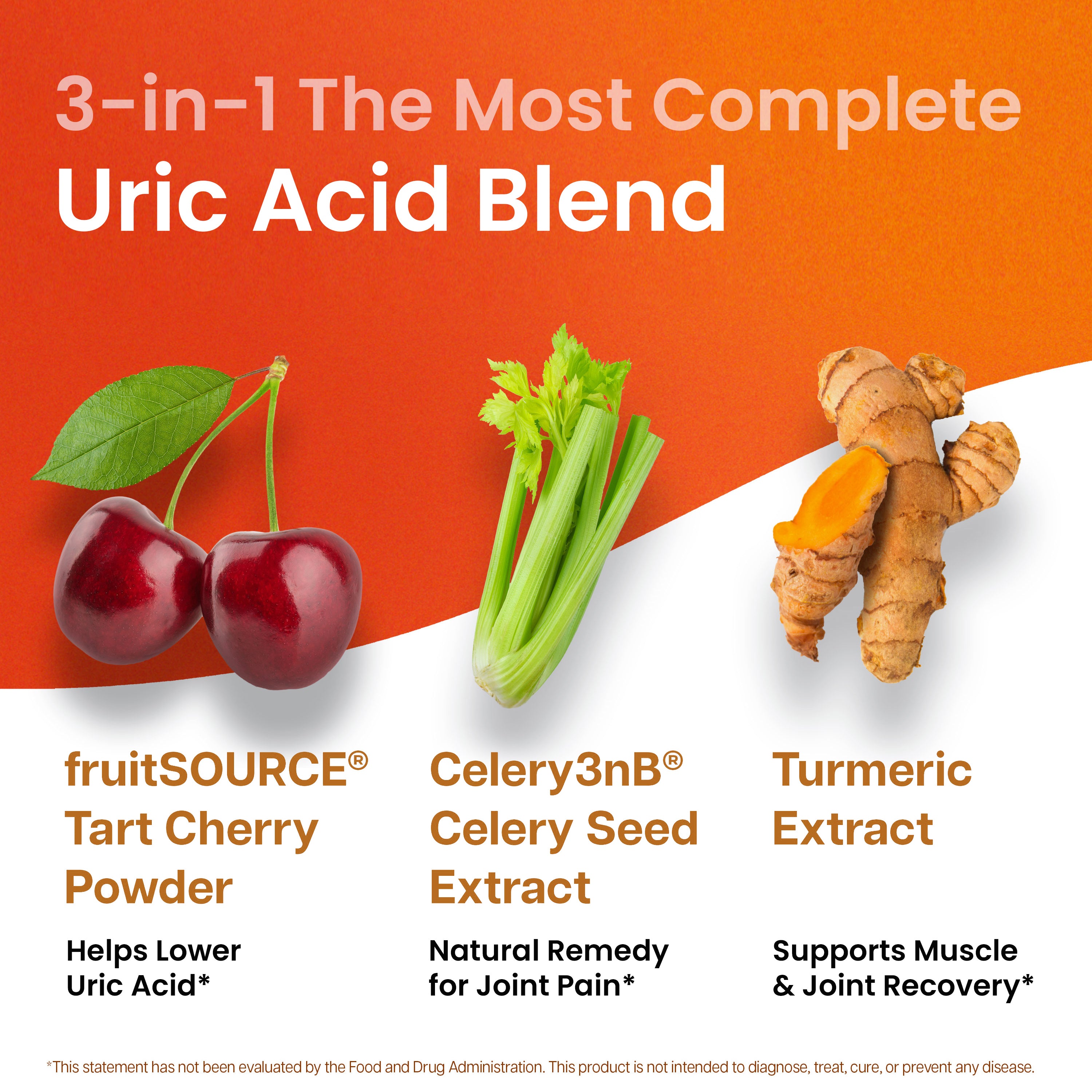 Uric Acid Cleanse Support Tart Cherry 2500mg with Turmeric and Celery Seed Extract