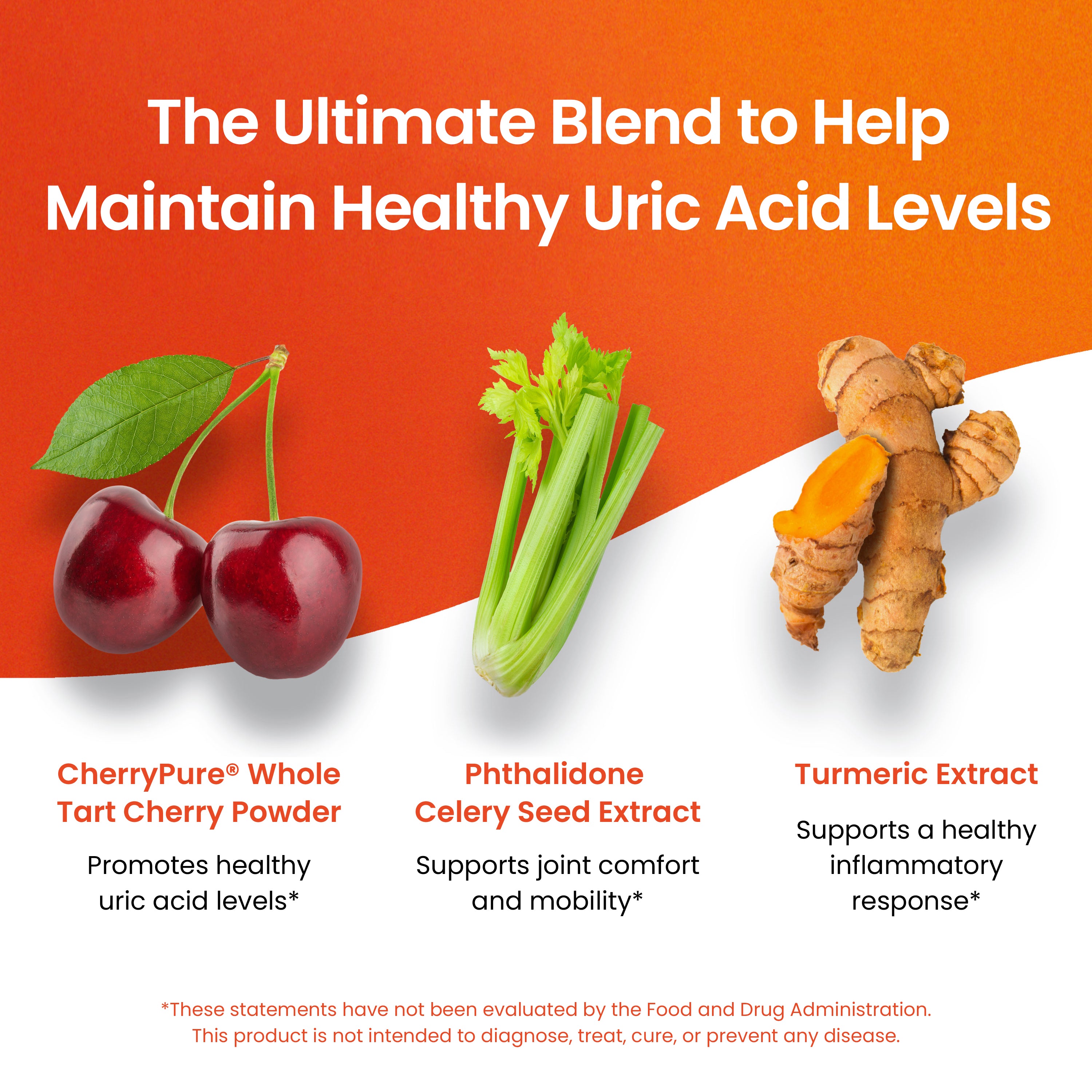 Uric Acid Cleanse Support Tart Cherry 2500mg with Turmeric and Celery Seed Extract