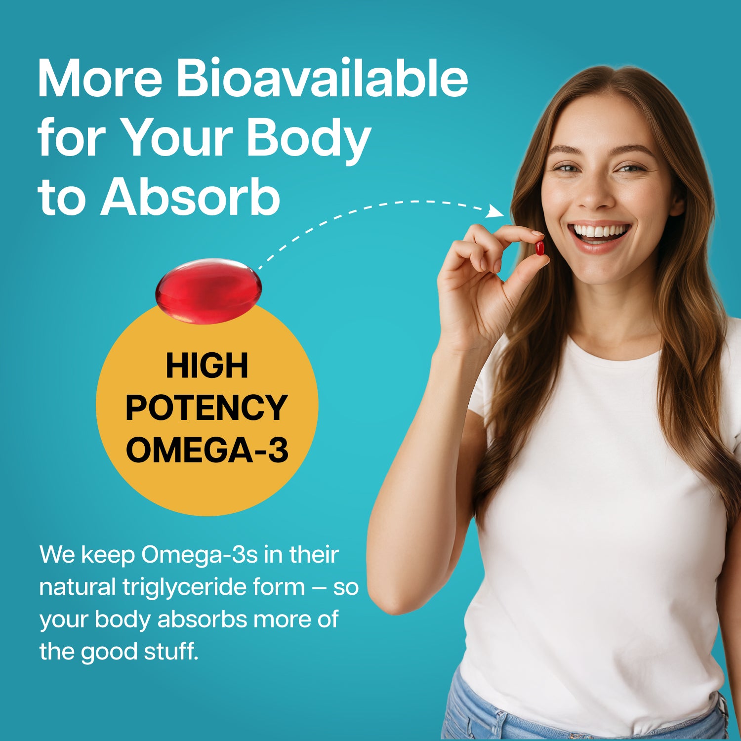 Nutriana Omega 3 Fish Oil 1500mg - High Potency Total rTG DHA & EPA Omega 3 Supplement - Triple Strength Fish Oil Supplements for Brain Health Liver Health & Immune Support - 90 Fish Oil Capsules