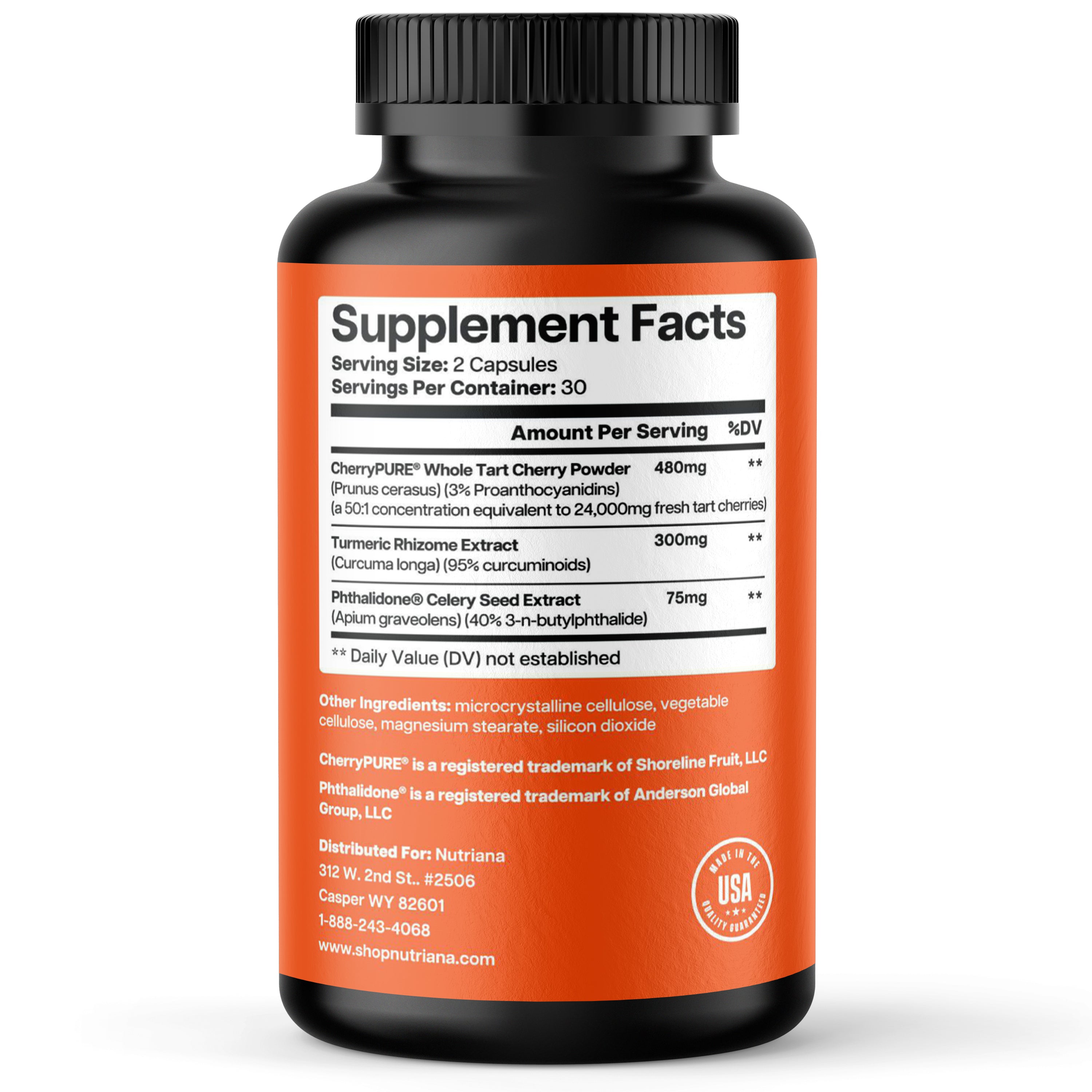 Uric Acid Cleanse Support Tart Cherry 2500mg with Turmeric and Celery Seed Extract